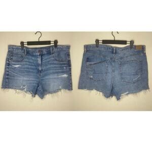 American Eagle 90s Boyfriend Short Cut off Denim High Rise - Size 18